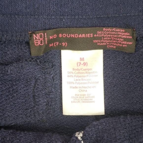 No Boundaries Juniors Blue Lace‎ Short Shorts - Picture 4 of 6